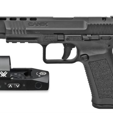 Canik TP9SFx 9mm Full-Size Black Pistol with Vortex Venom Red Dot